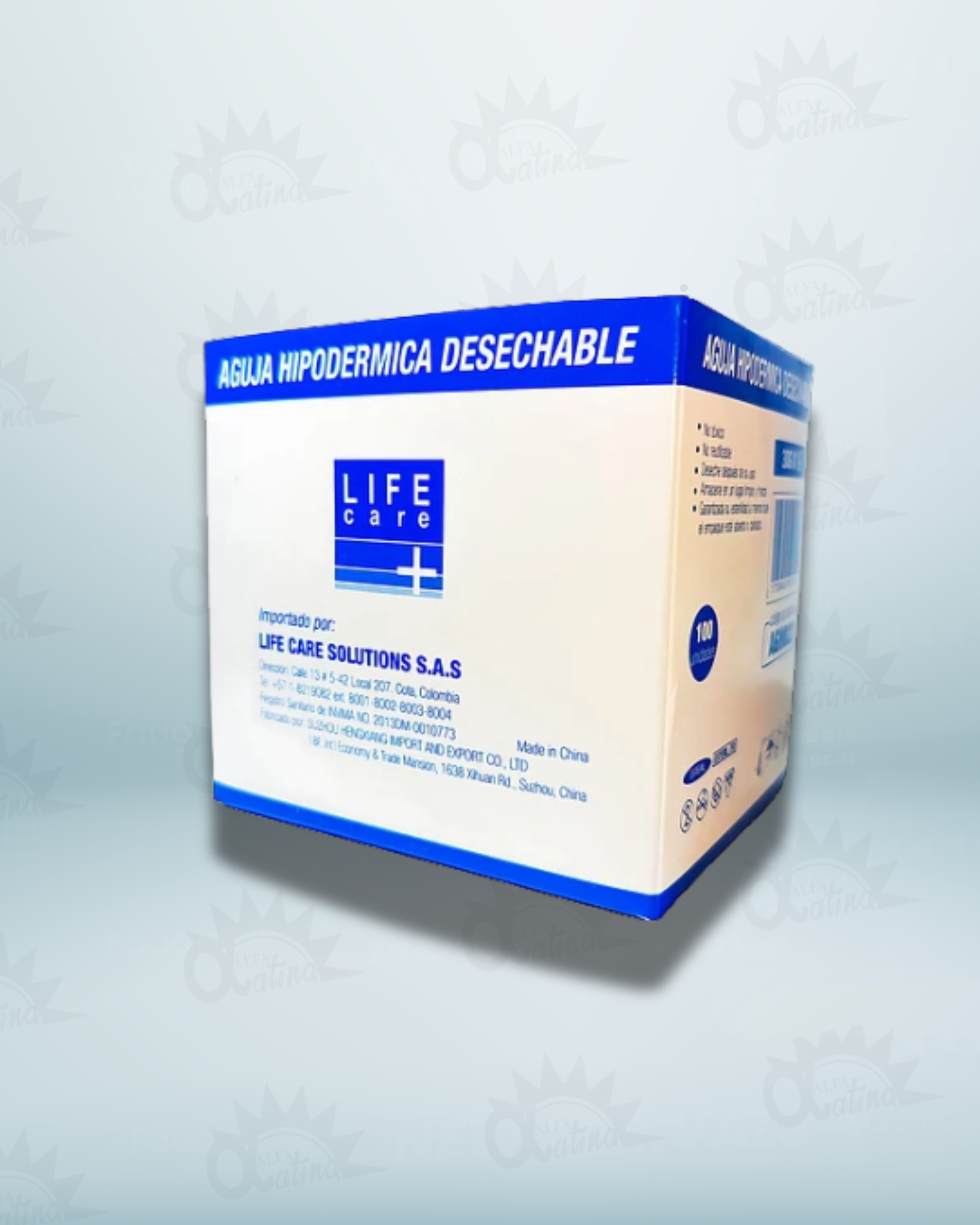 AGUJA HIPODERMICA 22G X 1. CAJA X 100 UND
